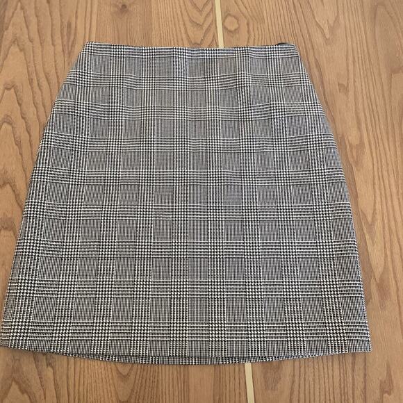 Ralph Lauren Collection Purple Label Prince of Wales Check Wool Short Skirt 12 L - Picture 6 of 10